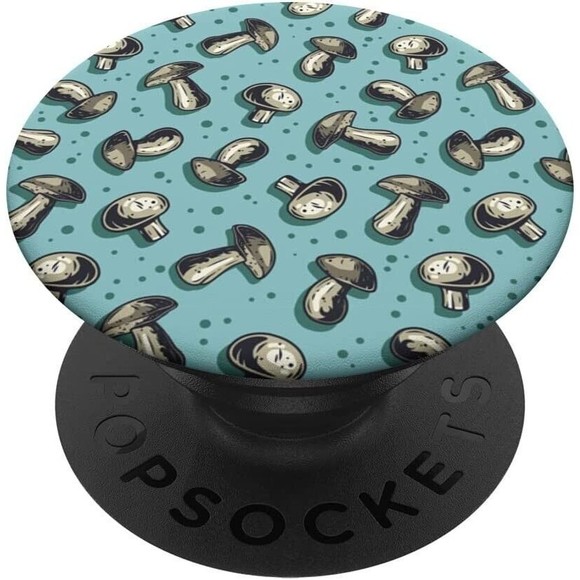 Retro Trendy Mushroom Flower Hippie 60s 70s Aesthetic Decor PopSockets PopGrip - Picture 1 of 8